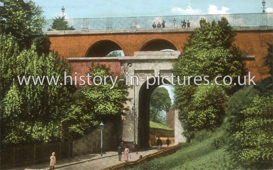 The Old & Archway, Highgate Hill, London. c.1890's